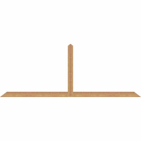 Ekena Millwork Portland Smooth Timber Gable Bracket, Western Red Cedar, 96"W x 36"H x 1 1/2"D x 3 1/2"F, 9/12 Pitch GBW096X36X0204POR00SWR